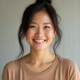 笑顔でポーズをとるお客様
